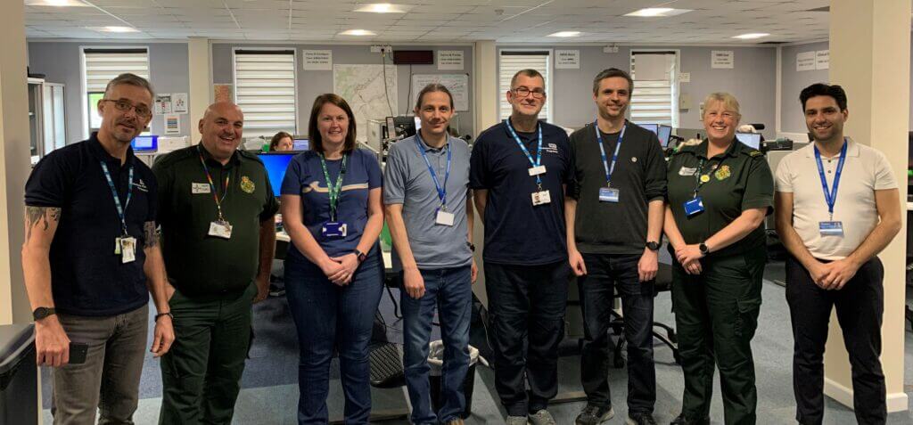 The team who has helped Welsh Ambulance Service introduce new technology